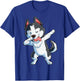 Dabbing Siberian Husky Dog Lover Boys Kids Dab Funny Gifts T-Shirt - T-Shirt | Royal