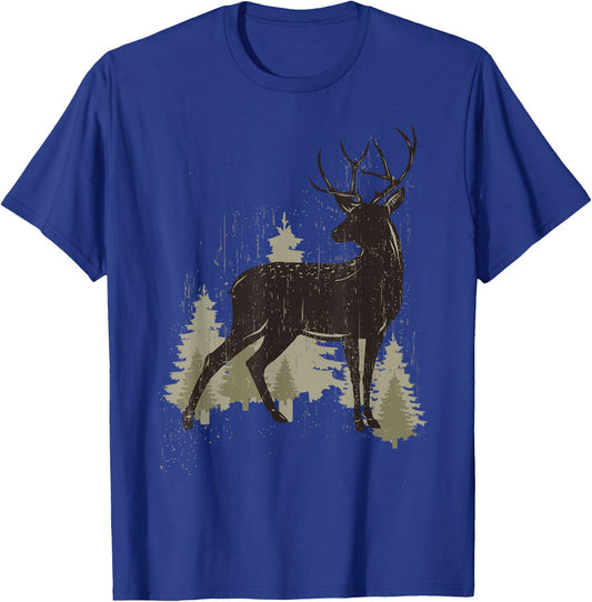 Deer Lover Funny - Deer T-Shirt - T-Shirt | Royal