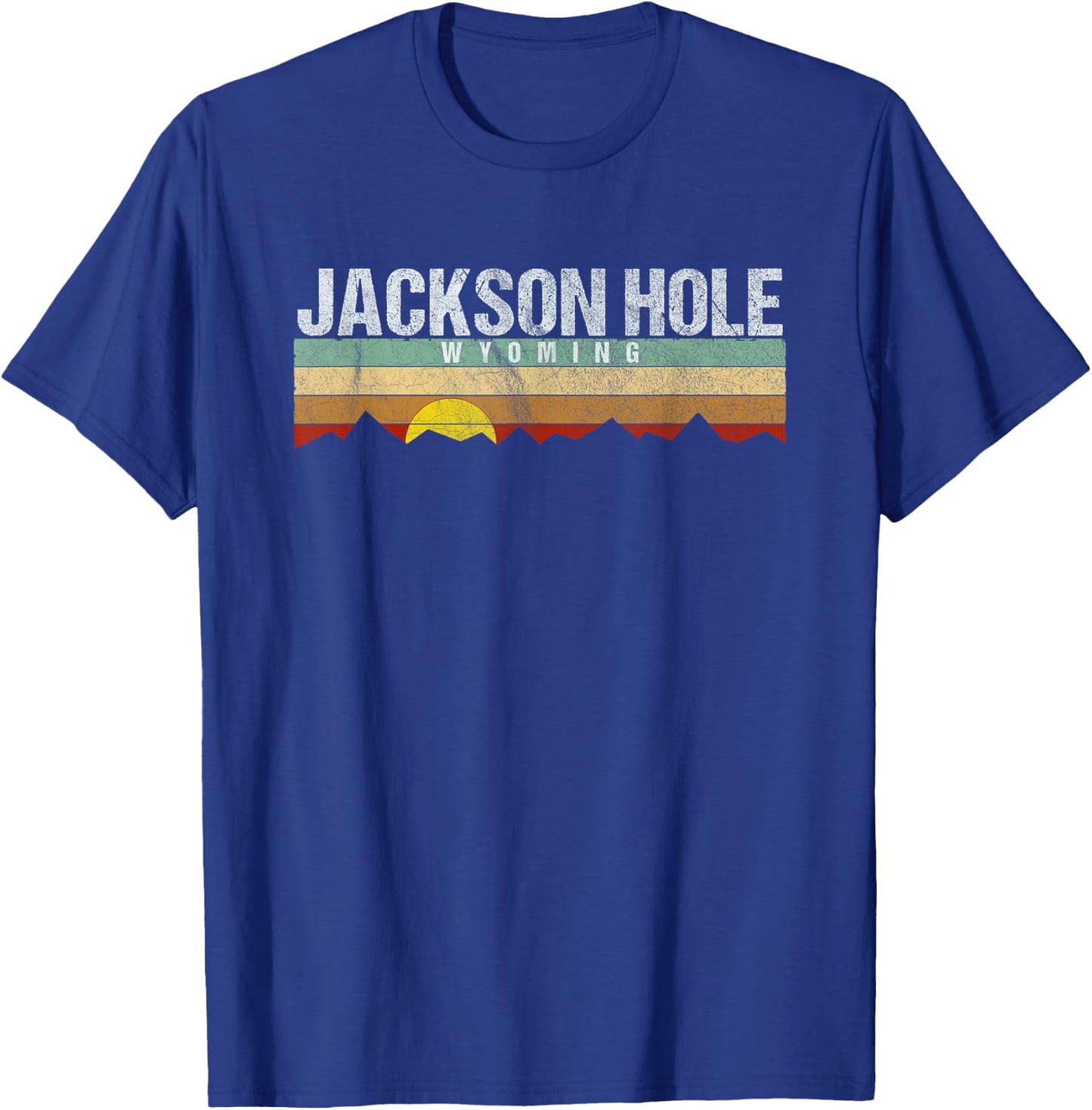 Vintage Jackson Hole Wyoming Retro T-Shirt - T-Shirt | Royal