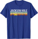 Vintage Jackson Hole Wyoming Retro T-Shirt - T-Shirt | Royal
