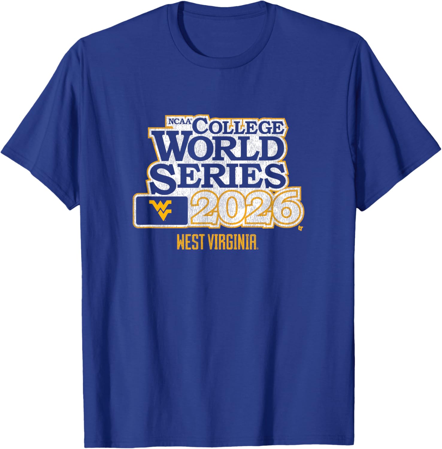 2026 College World Series - West Virginia Baseball T-Shirt - T-Shirt | Royal