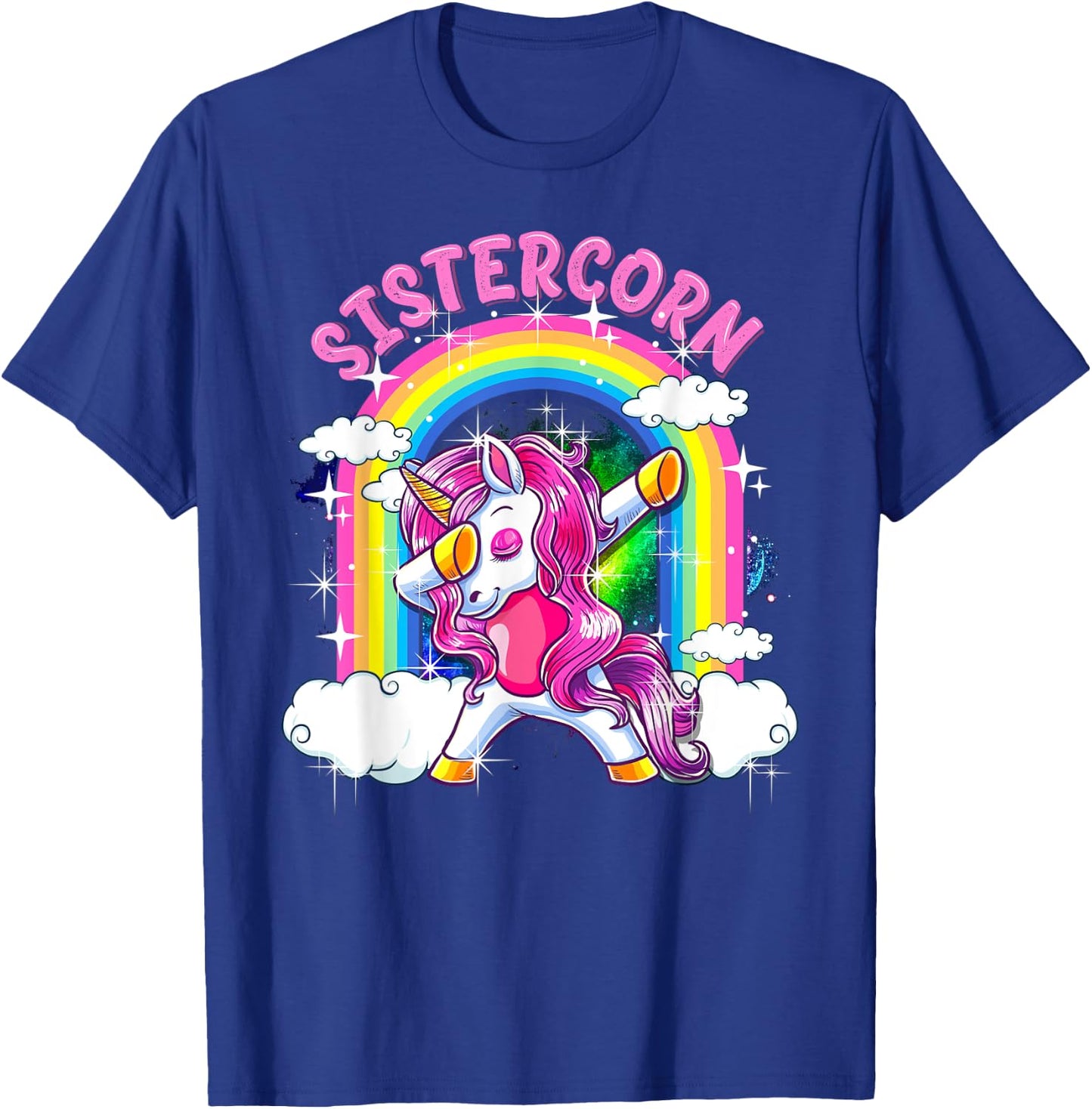 Sistercorn Shirt Dabbing Unicorn Cute Sister Gifts T-Shirt - T-Shirt | Royal