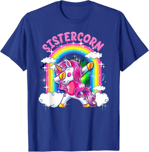 Sistercorn Shirt Dabbing Unicorn Cute Sister Gifts T-Shirt - T-Shirt | Royal
