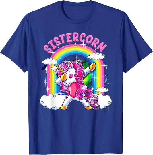 Sistercorn Shirt Dabbing Unicorn Cute Sister Gifts T-Shirt - T-Shirt | Royal