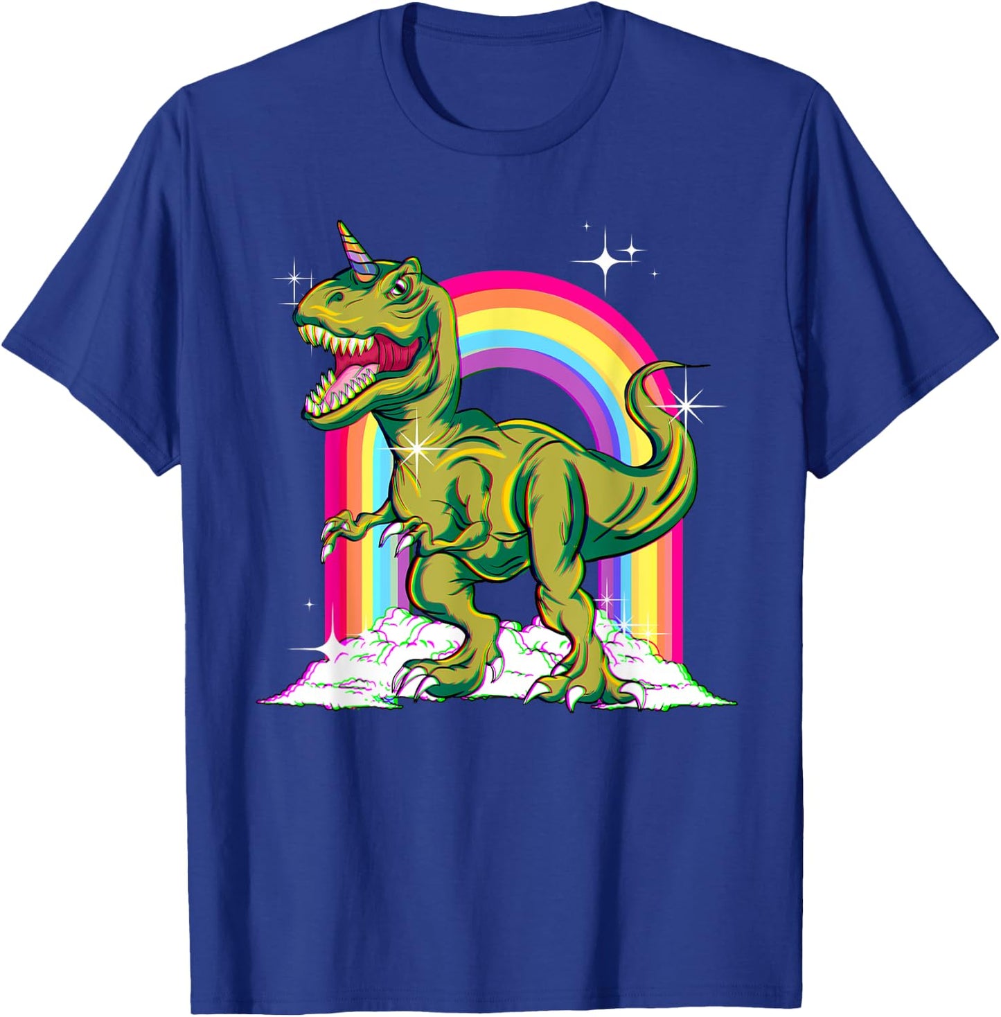 Dinocorn Half Dinosaur Half Unicorn Fans Children Adults T-Shirt - T-Shirt | Royal