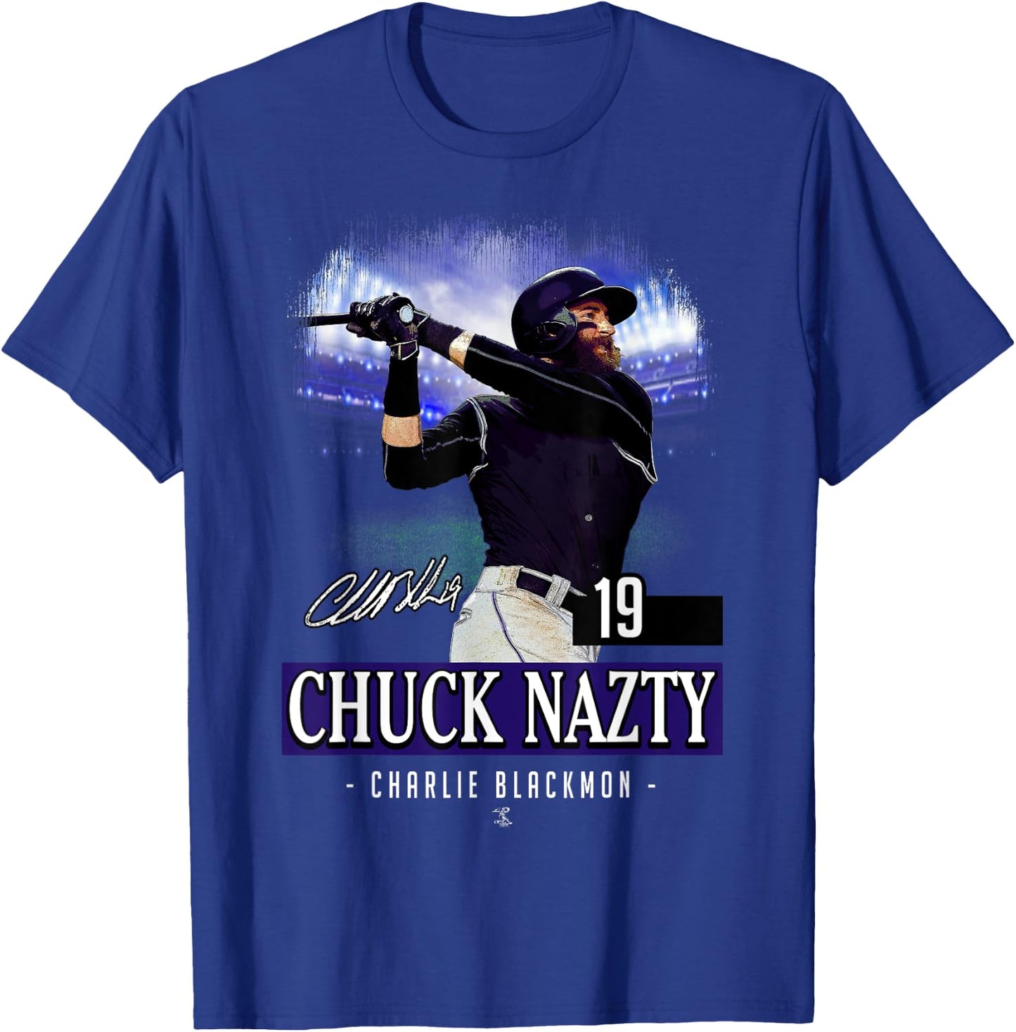 Charlie Blackmon - Apparel T-Shirt - T-Shirt | Royal