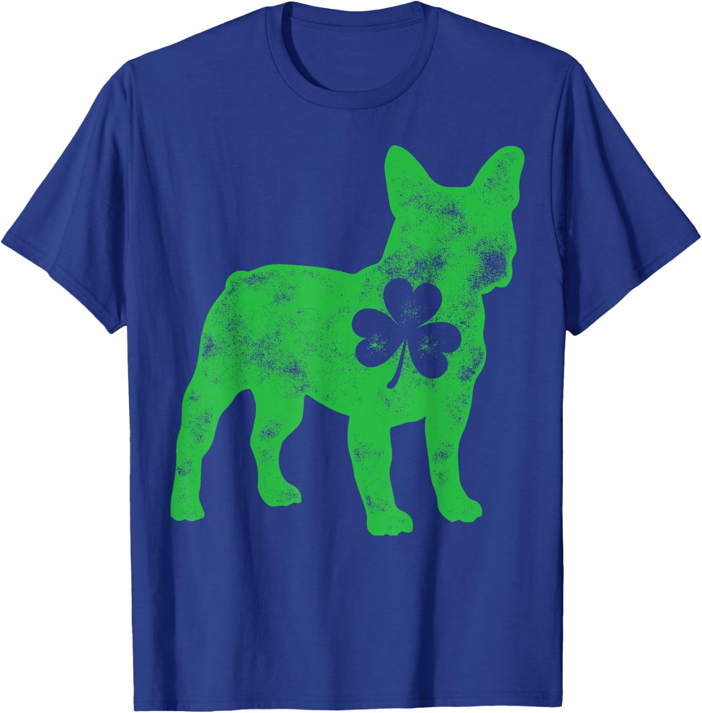 French Bulldog St Patricks Day Boys Men Dog Shamrock Gift T-Shirt - T-Shirt | Royal