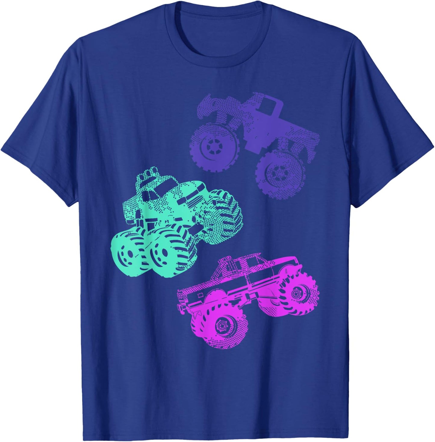 Girls Like Monster Trucks Too Women Monster Truck T-Shirt - T-Shirt | Royal