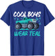 Monster Truck Teal Ribbon Cervical Cancer Awareness T-Shirt - T-Shirt | Royal