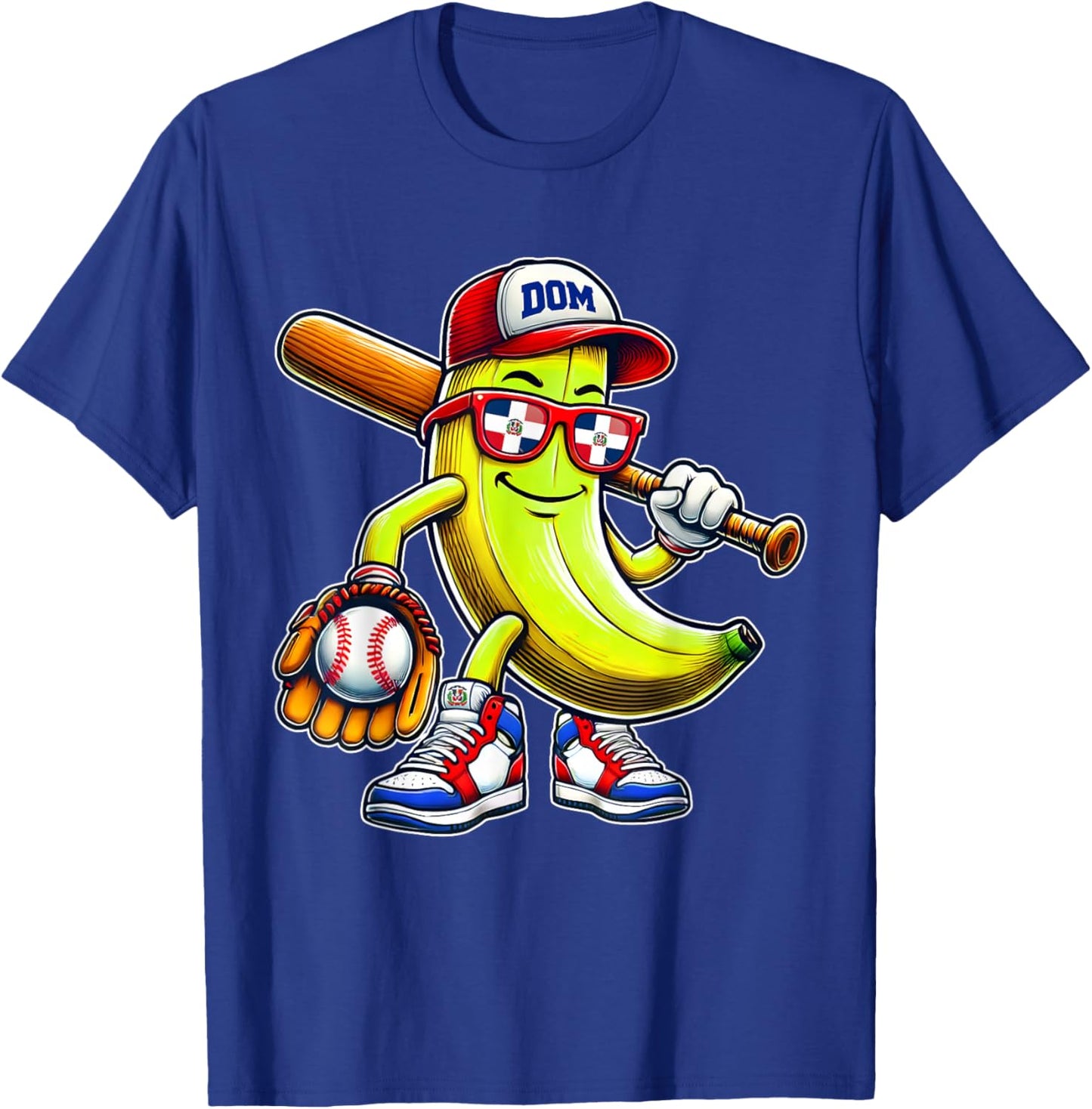 Dominican Republic Platano Baseball DR Flag Kids Toddlers T-Shirt - T-Shirt | Royal
