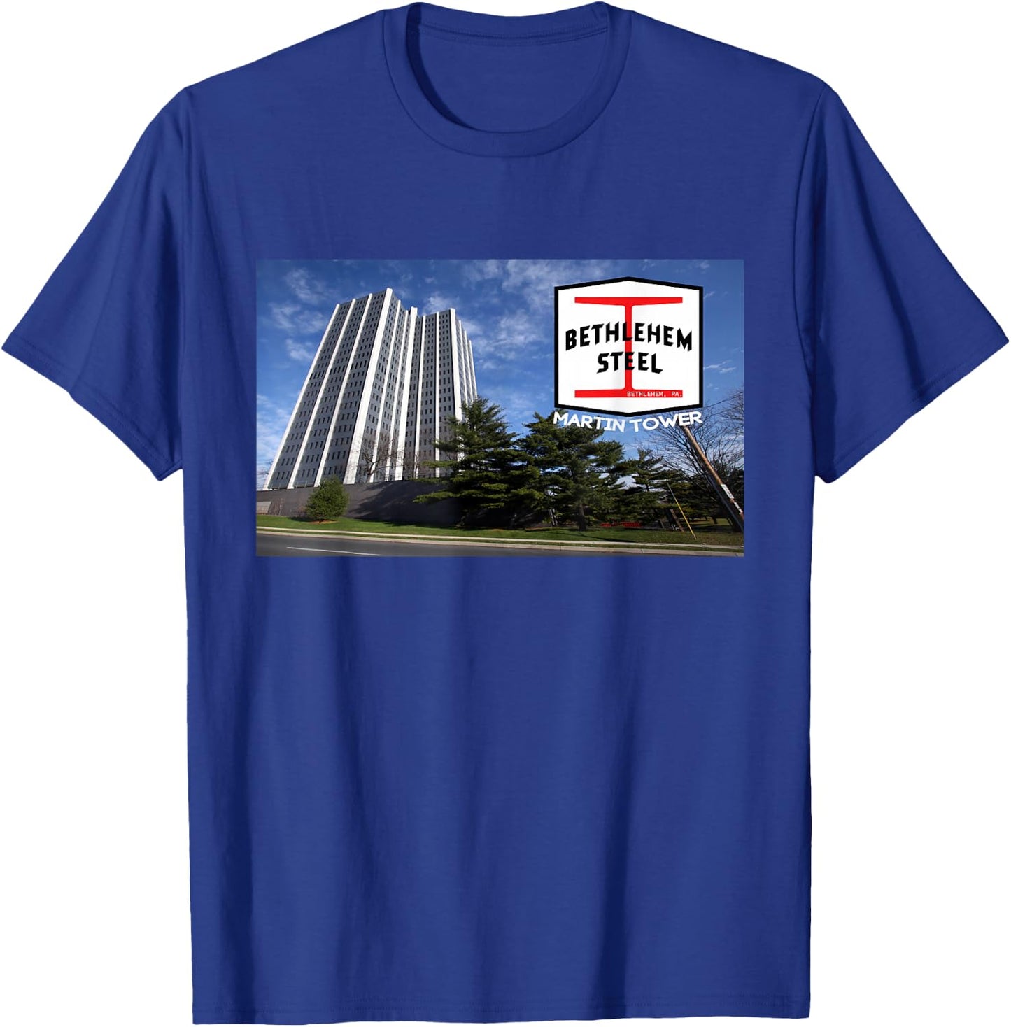 Bethlehem Steel Martin Tower T-Shirt - T-Shirt | Royal