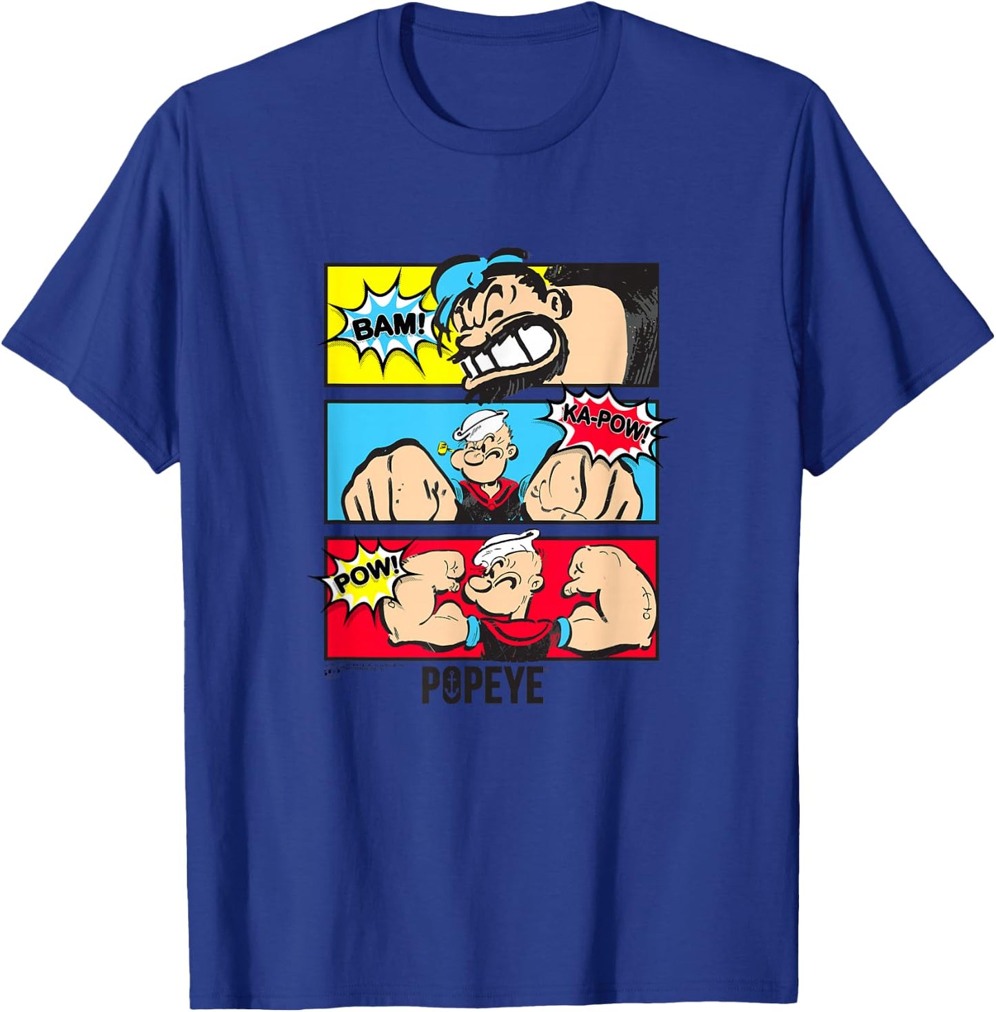 Popeye and Bluto Comic Strip #38964 T-Shirt - T-Shirt | Royal