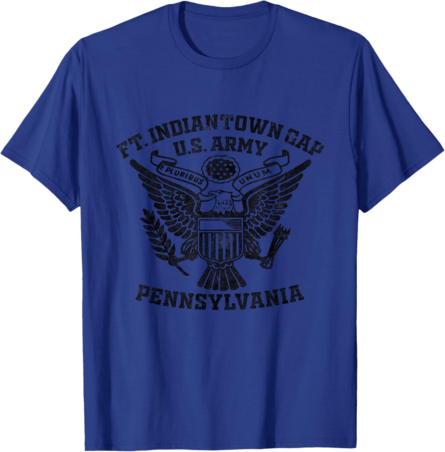 Fort Indiantown Gap US Military Base Pennsylvania PA Veteran T-Shirt - T-Shirt | Royal