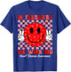 Groovy In February We Wear Red For Heart Disease Awareness T-Shirt - T-Shirt | Royal