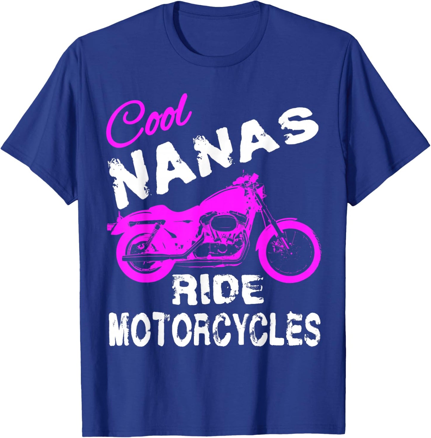 Cool Grandma Nana GiGi Rides Motorcycle T-Shirt - T-Shirt | Royal