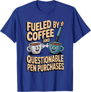 Fountain Pen Collector Writing Instruments Humor T-Shirt - T-Shirt | Royal