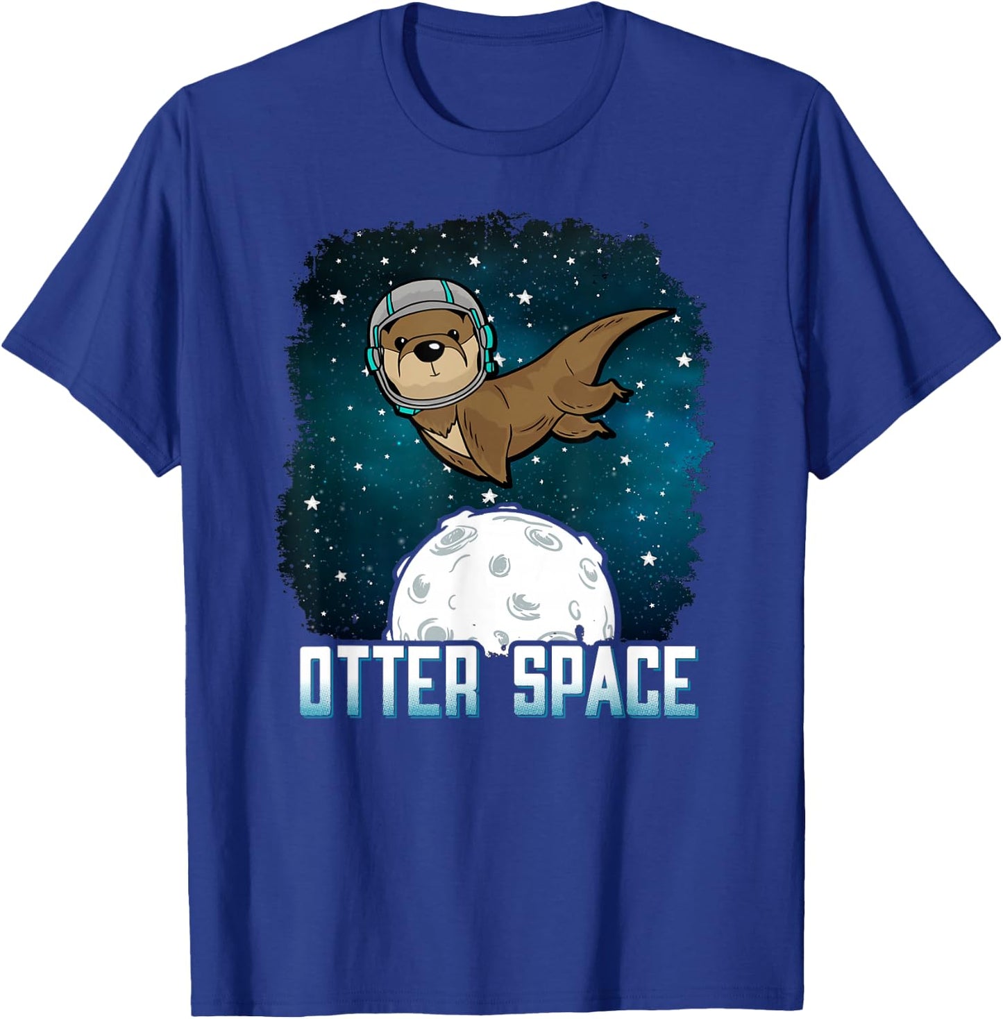 Otter Space Animal T-Shirt - T-Shirt | Royal