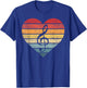 Music Teacher Gifts Retro Sunset Note Music School Musician T-Shirt - T-Shirt | Royal