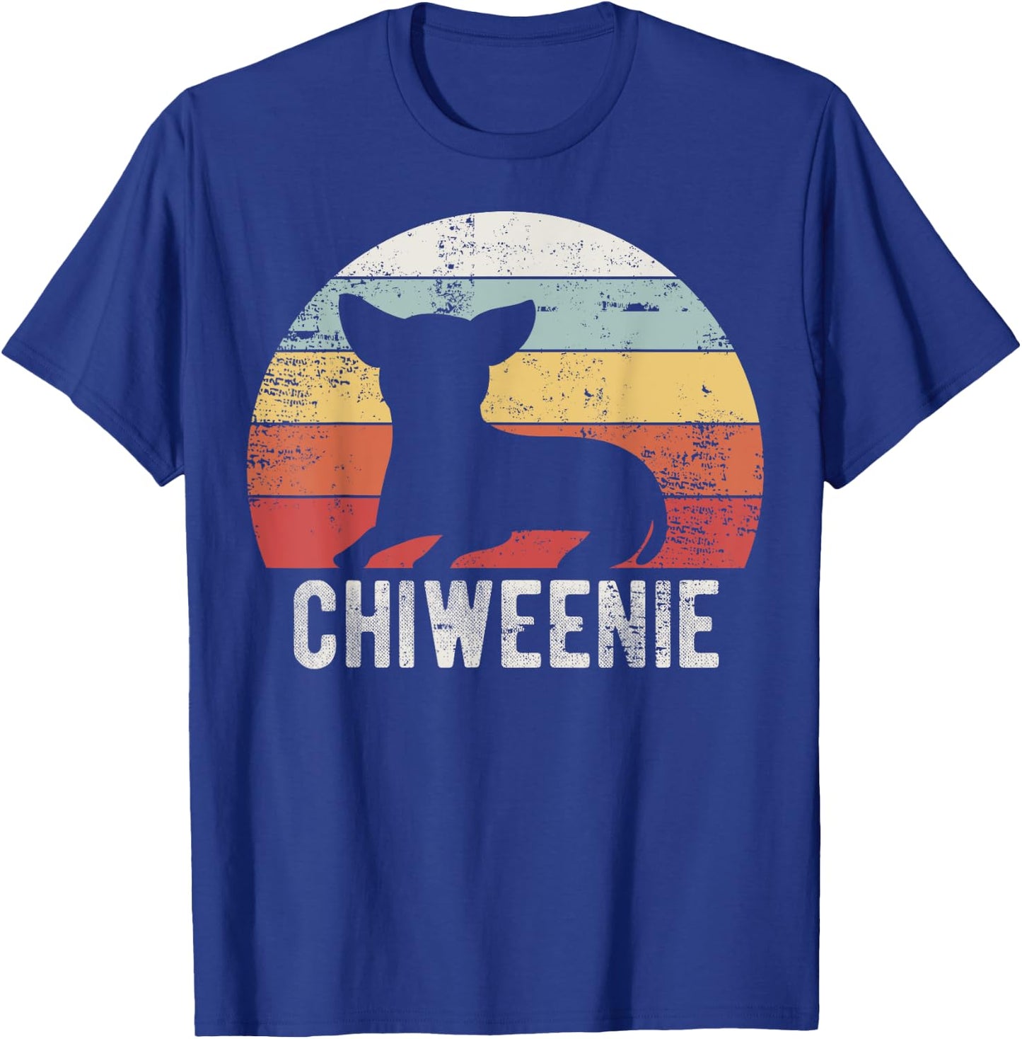 Cute Retro Chiweenie Silhouette Gift Chiweenies T-Shirt - T-Shirt | Royal