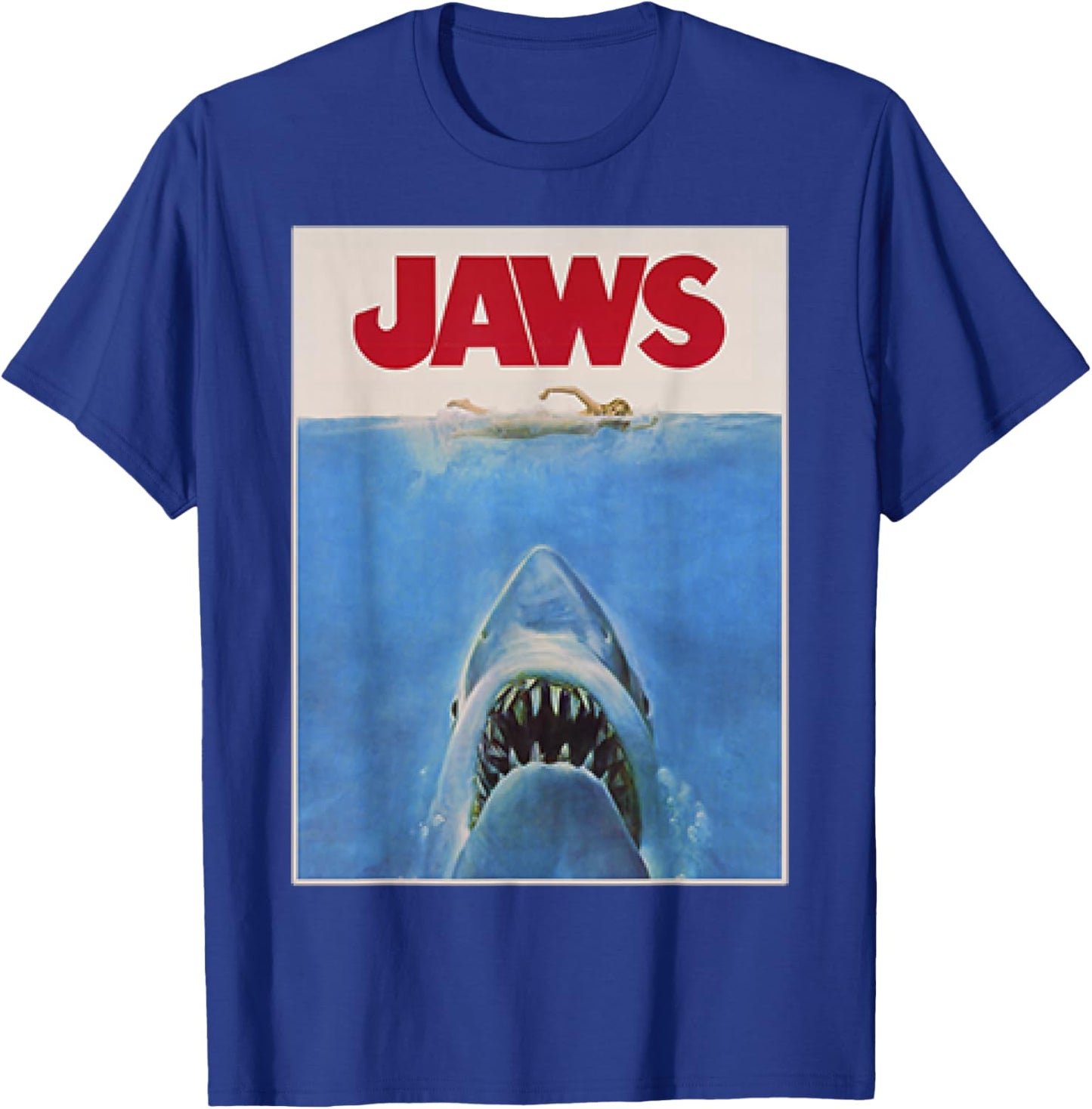 Jaws Original Movie Poster T-Shirt - T-Shirt | Royal
