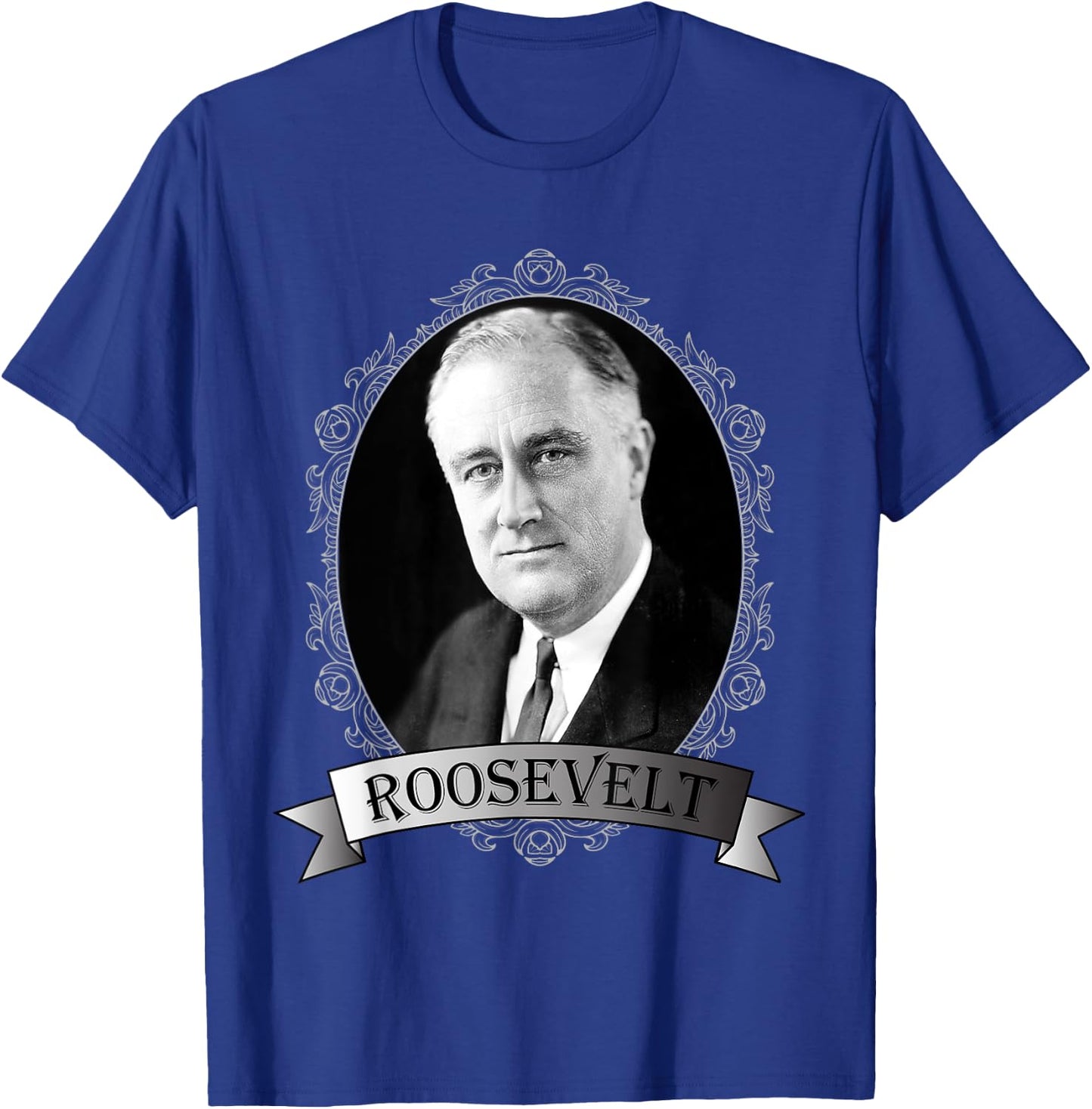 President Franklin D. Roosevelt Portrait T-Shirt - T-Shirt | Royal