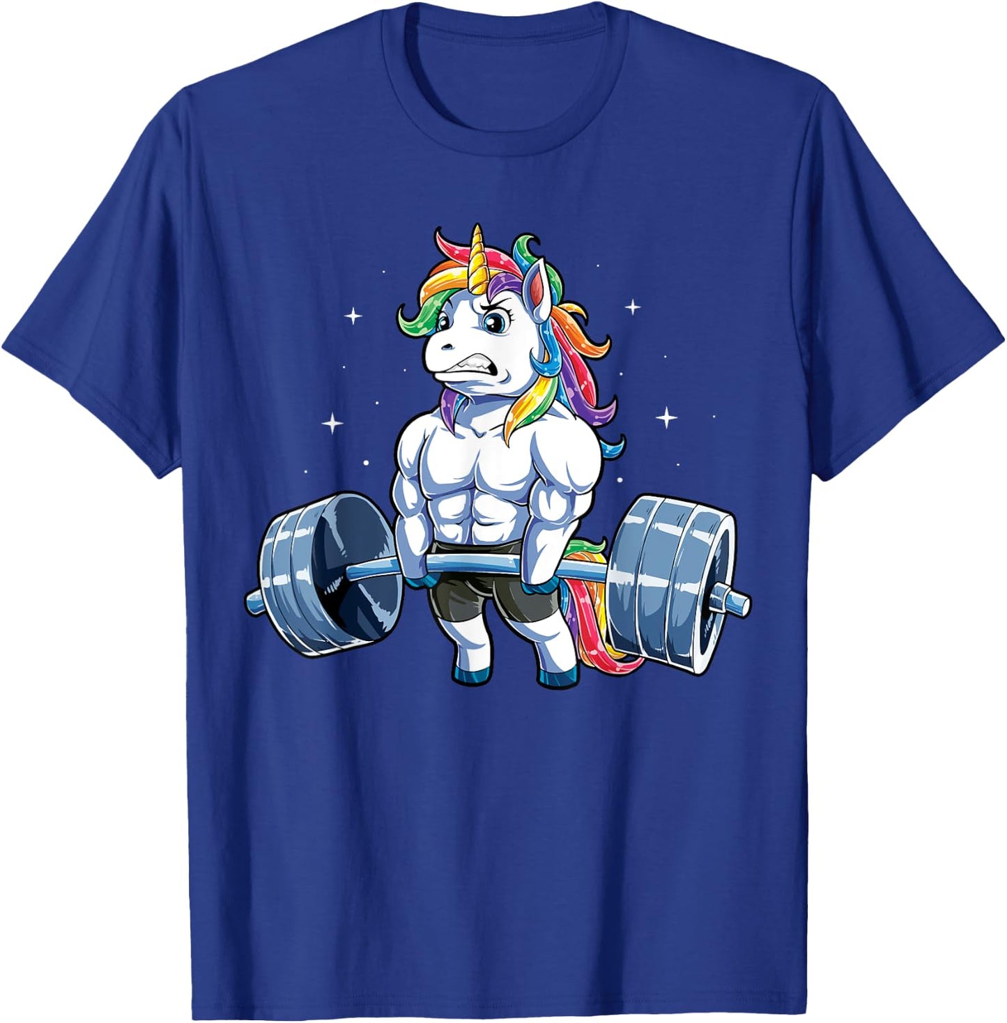 Unicorn Weightlifting T shirt Deadlift Fitness Gym Women T-Shirt - T-Shirt | Royal