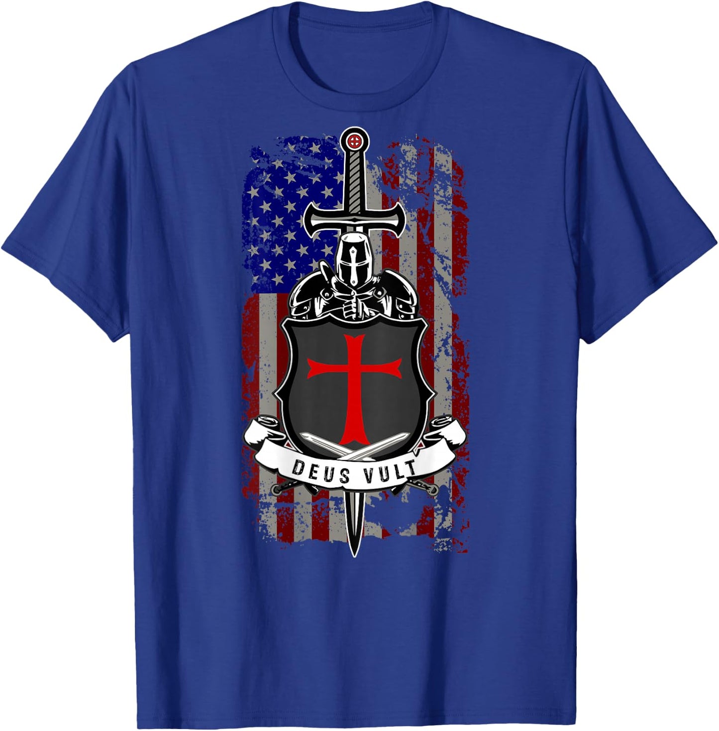 Deus Vult - GOD Wills IT T-Shirt - T-Shirt | Royal