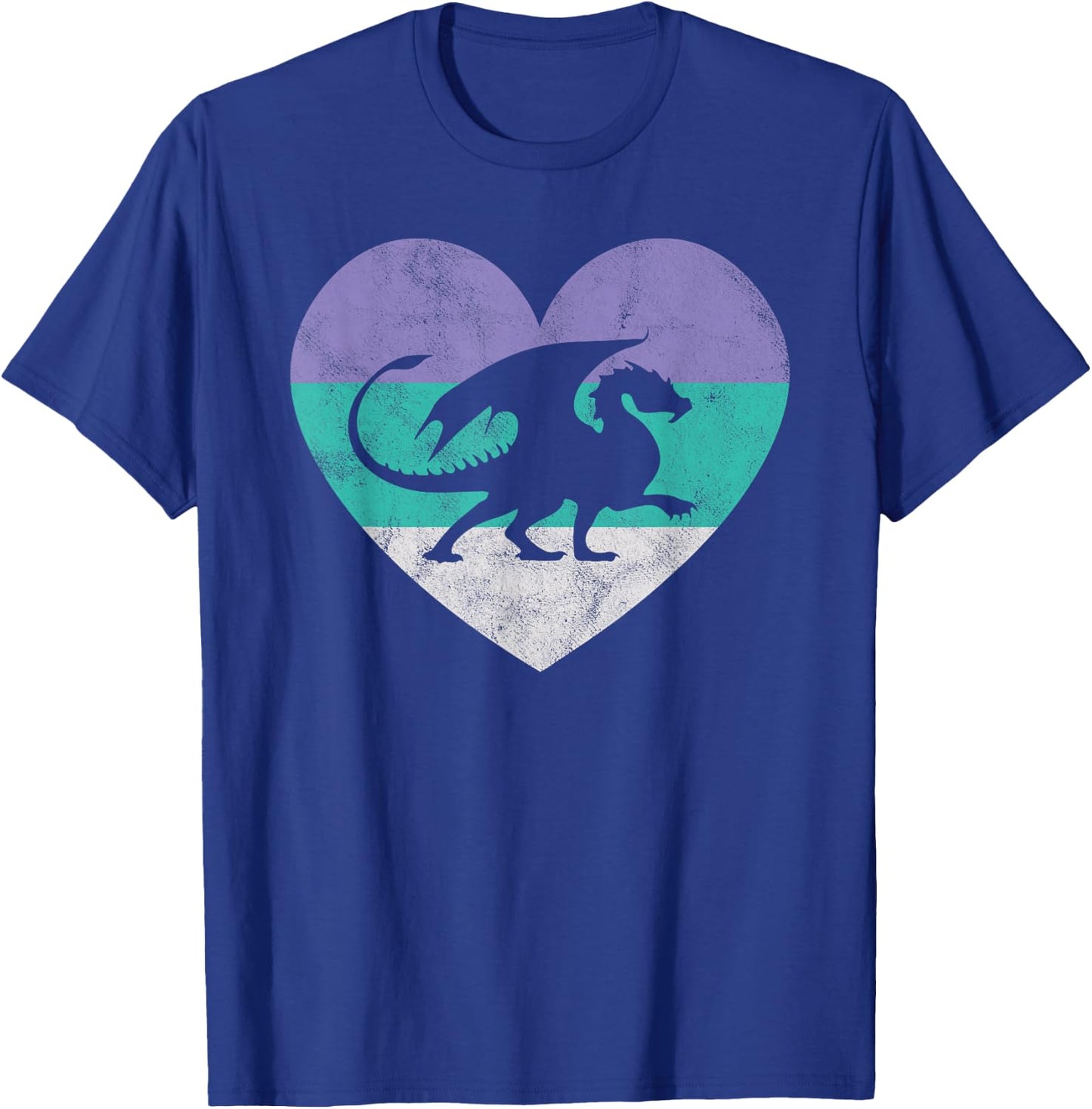Dragon Gift Shirt & Girls Retro Cute T-Shirt - T-Shirt | Royal