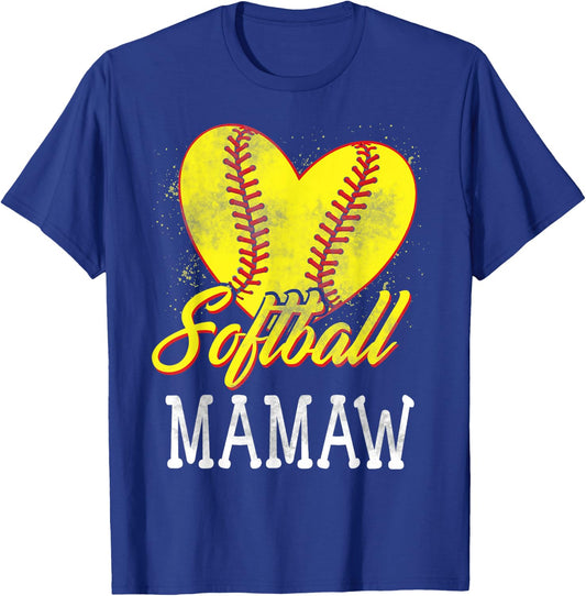 Softball Mamaw Softball Player T-Shirt - T-Shirt | Royal