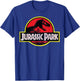 Jurassic Park Vintage Distressed Logo - Classic Fit, , Short Sleeve, Black T-Shirt - T-Shirt | Royal