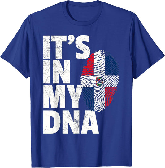 IT'S IN MY DNA Dominican Republic Flag Official Pride Gift T-Shirt - T-Shirt | Royal