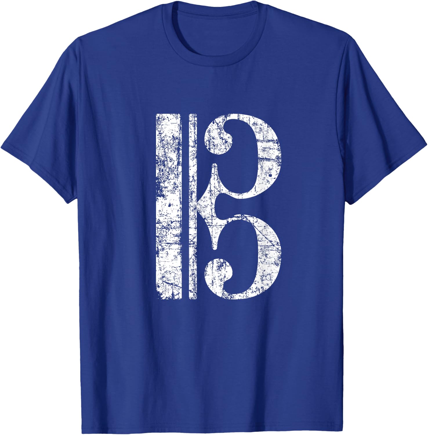 C-Clef (Vintage White) Viola Violist T-Shirt - T-Shirt | Royal