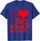I love 80s Horror Movies - 80s horror movie T-Shirt - T-Shirt | Royal
