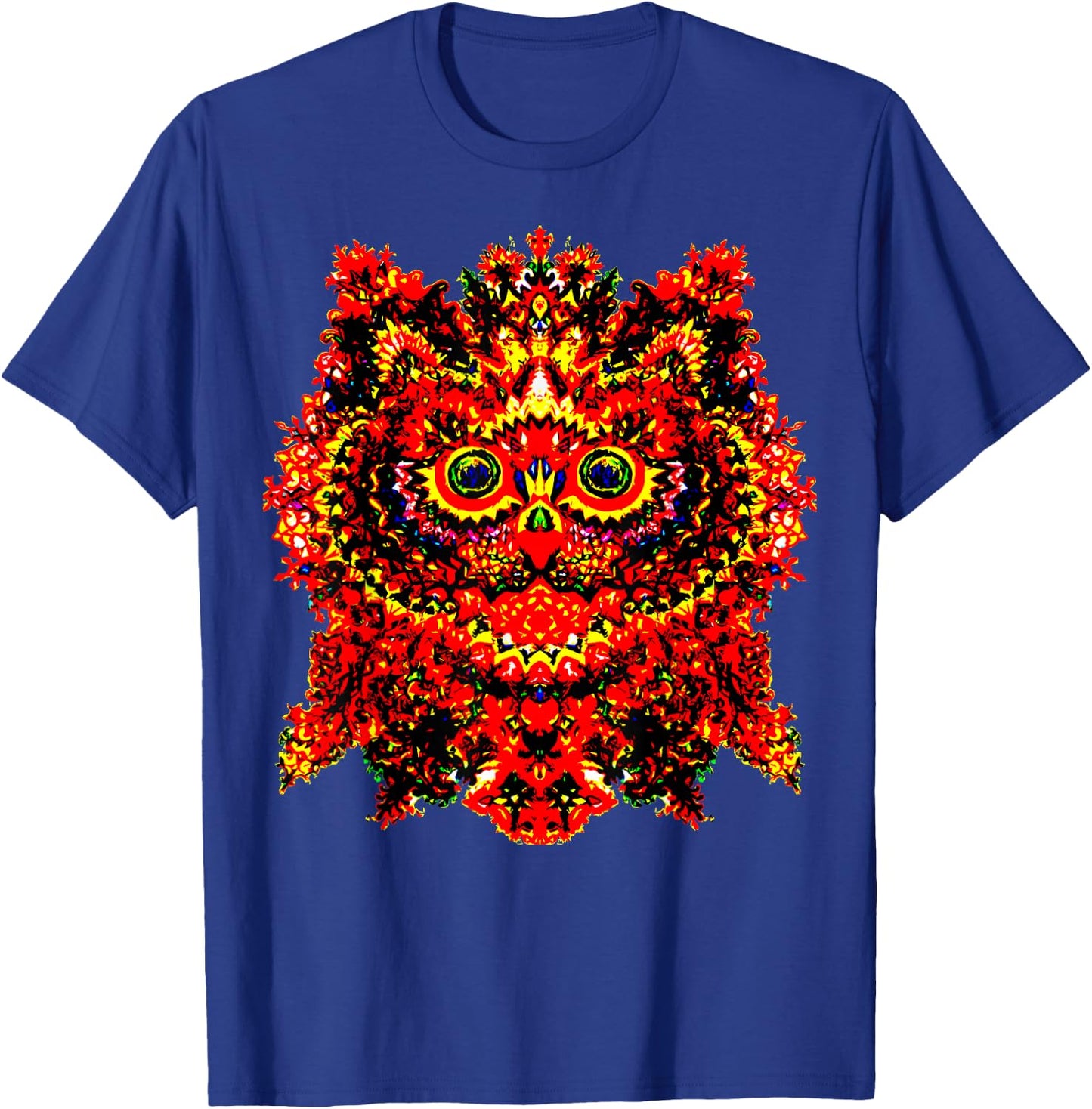 KALEIDOSCOPE KITTY - Louis Wain Psychedelic Cat Art T Shirt T-Shirt - T-Shirt | Royal