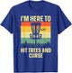 Best Disc Golf Art Women Kids Disc Golfer Disc Golf T-Shirt - T-Shirt | Royal