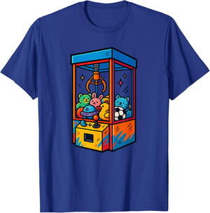 Cute Claw Machine Plush Arcade Game T-Shirt - T-Shirt | Royal