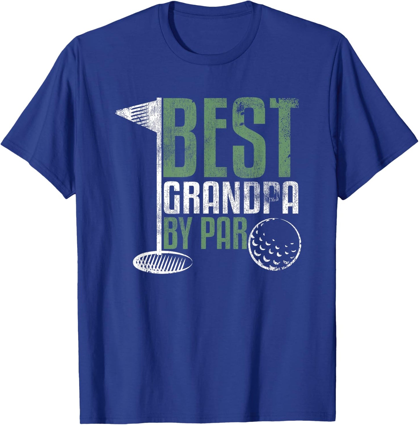Best Grandpa by Par Father's Day Golf Grandad Golfing Gift Small T-Shirt - T-Shirt | Royal
