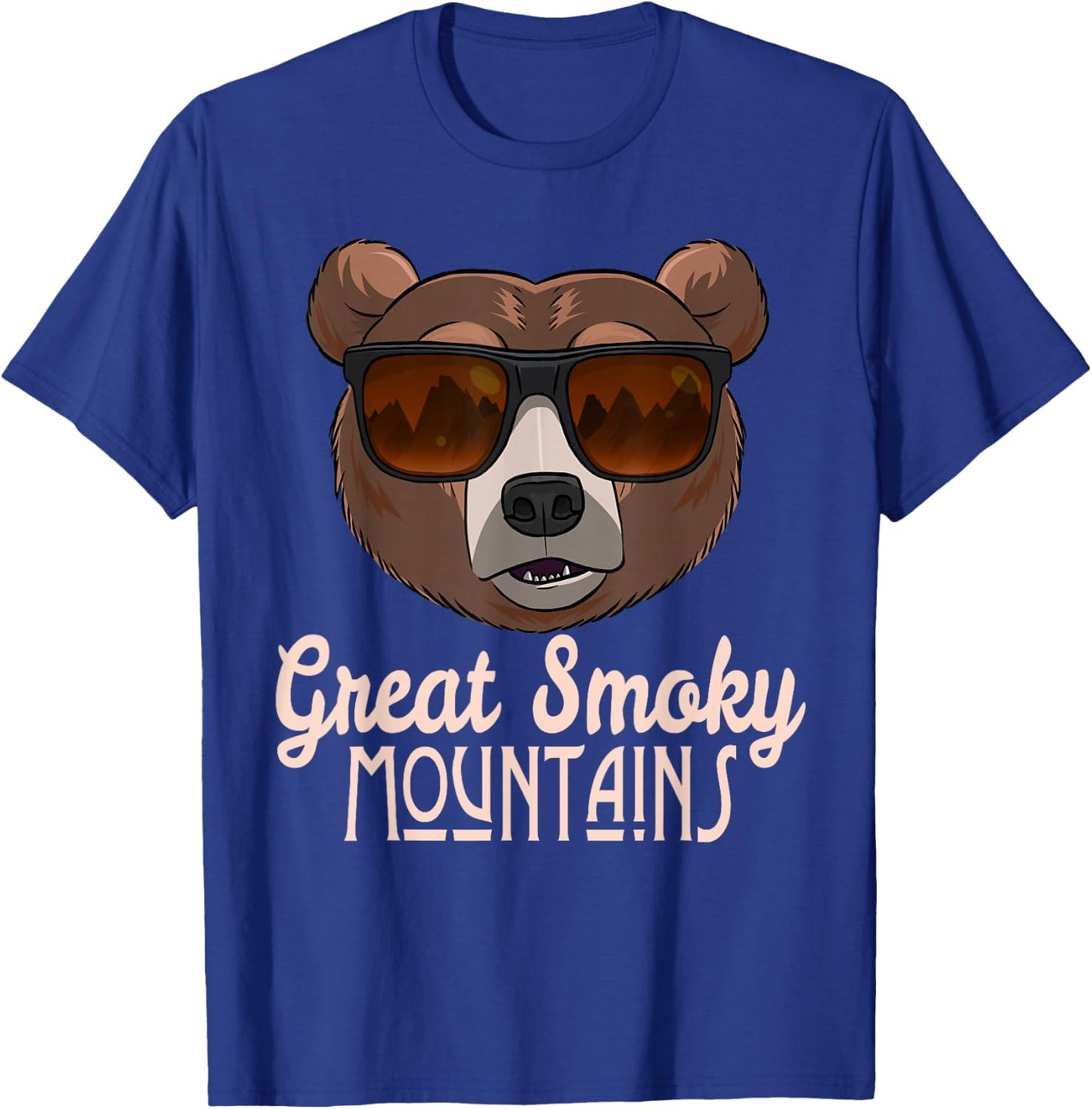 Great Smoky Mountains National Park Bear T Shirt T-Shirt - T-Shirt | Royal