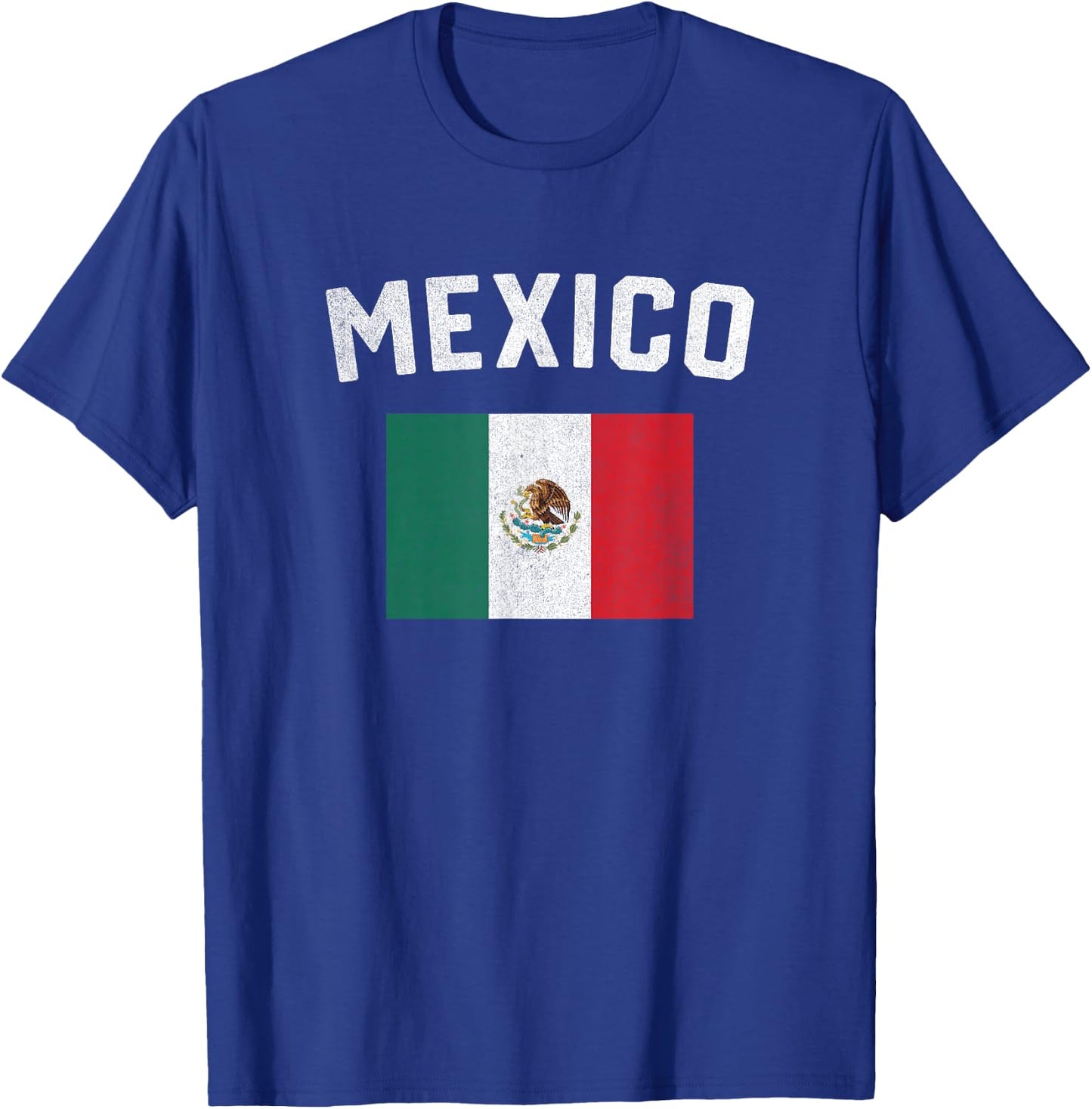 I Love Mexico Minimalist Mexican Flag T-Shirt - T-Shirt | Royal