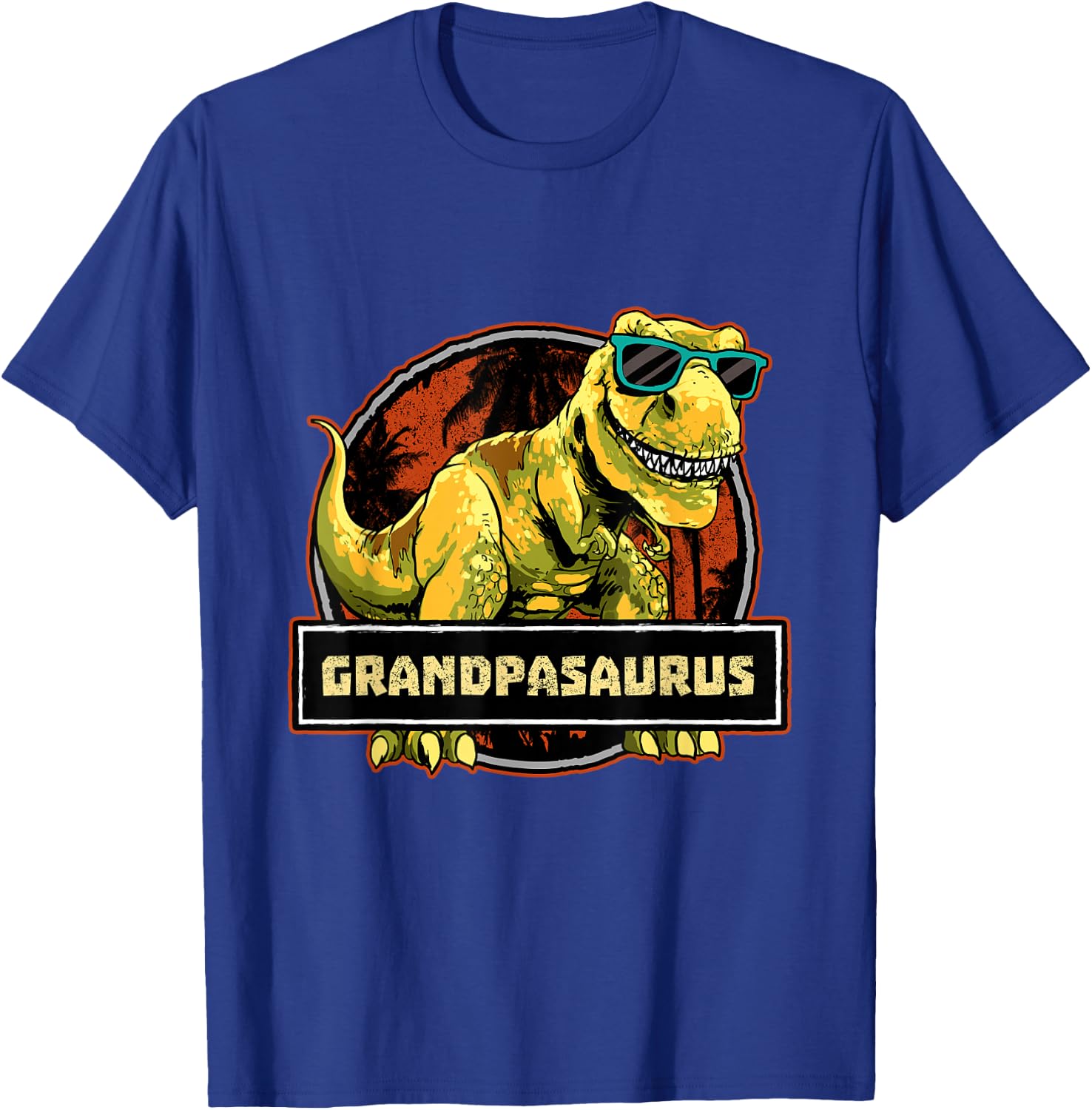 Grandpa Grandpasaurus Shirt T Rex Dinosaur Birthday Granddad T-Shirt - T-Shirt | Royal