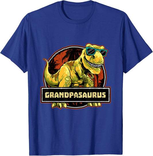Grandpa Grandpasaurus Shirt T Rex Dinosaur Birthday Granddad T-Shirt - T-Shirt | Royal