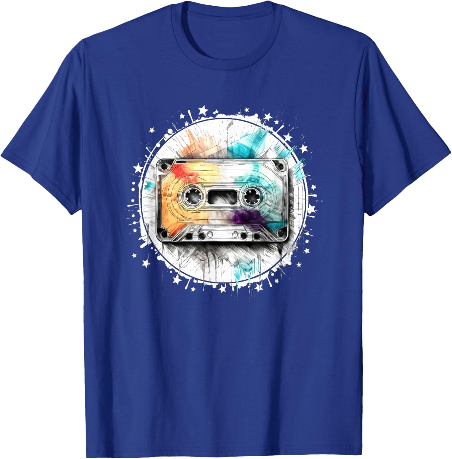 Old School Hip Hop 80s 90s Mixtape Graphic T-Shirt - T-Shirt | Royal