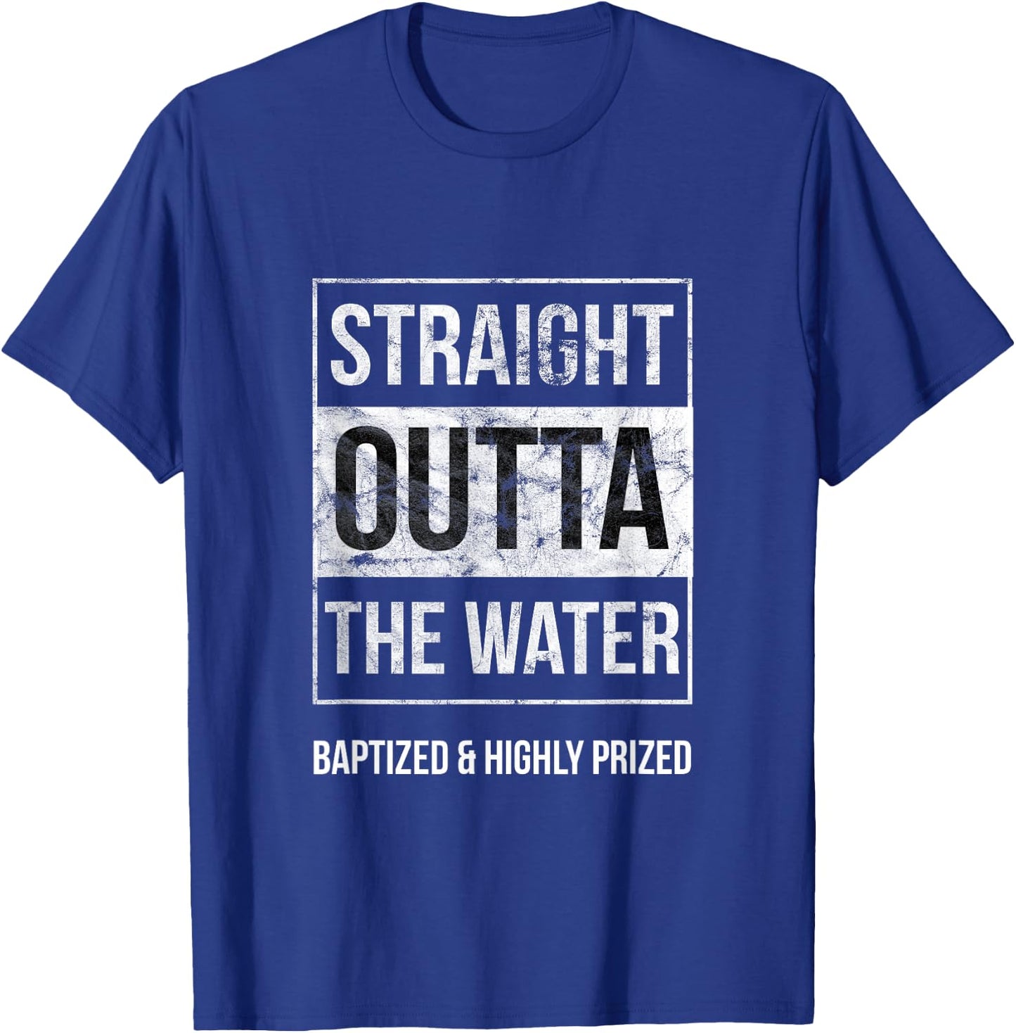 Baptism Shirts Adults Kids Funny Outta Water Gift T-Shirt - T-Shirt | Royal