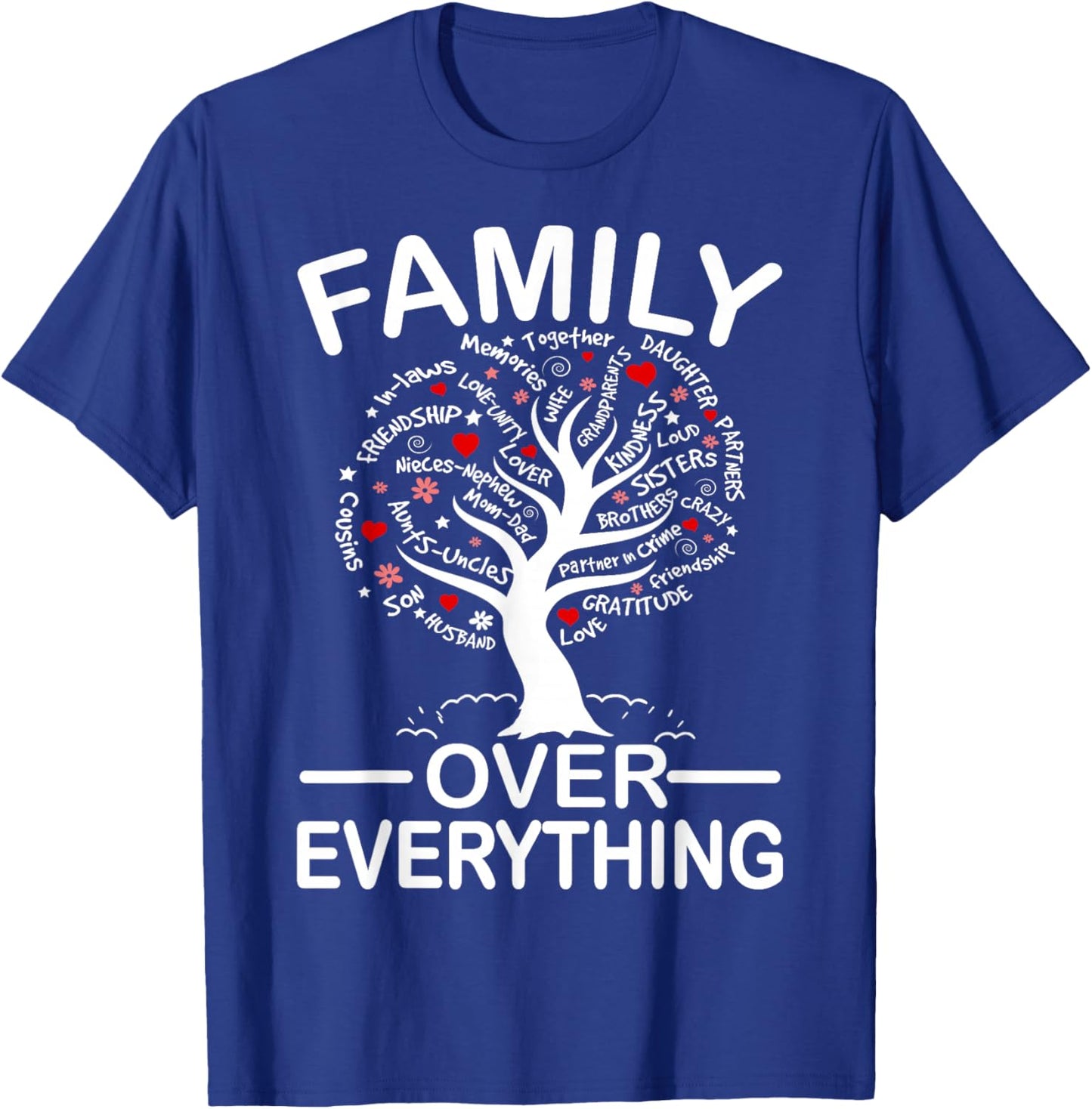 Family Over Everything Matching Family Reunion Party 2026 T-Shirt - T-Shirt | Royal
