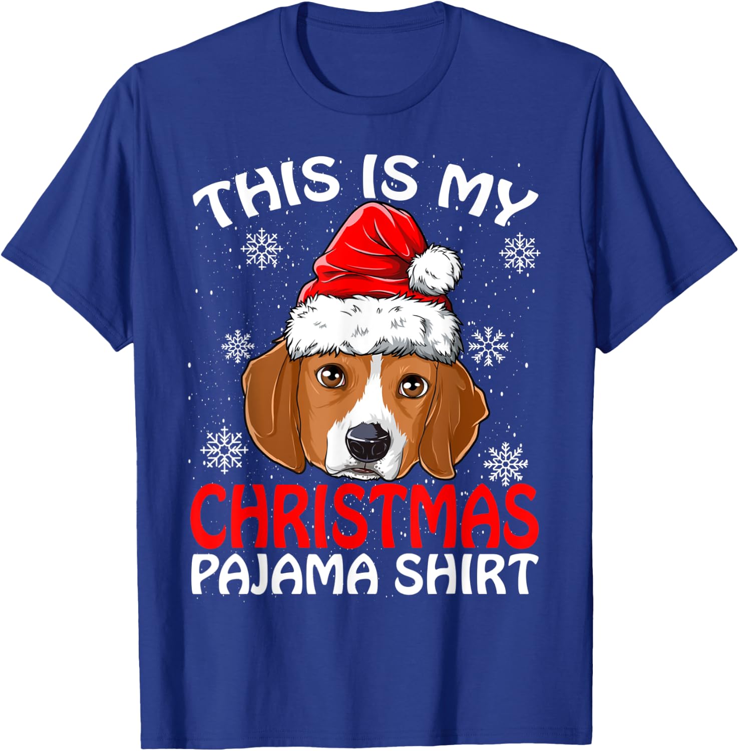 This Is My Christmas Pajama Shirt Beagle Christmas T-Shirt - T-Shirt | Royal