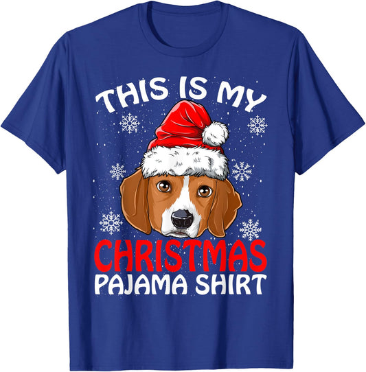 This Is My Christmas Pajama Shirt Beagle Christmas T-Shirt - T-Shirt | Royal