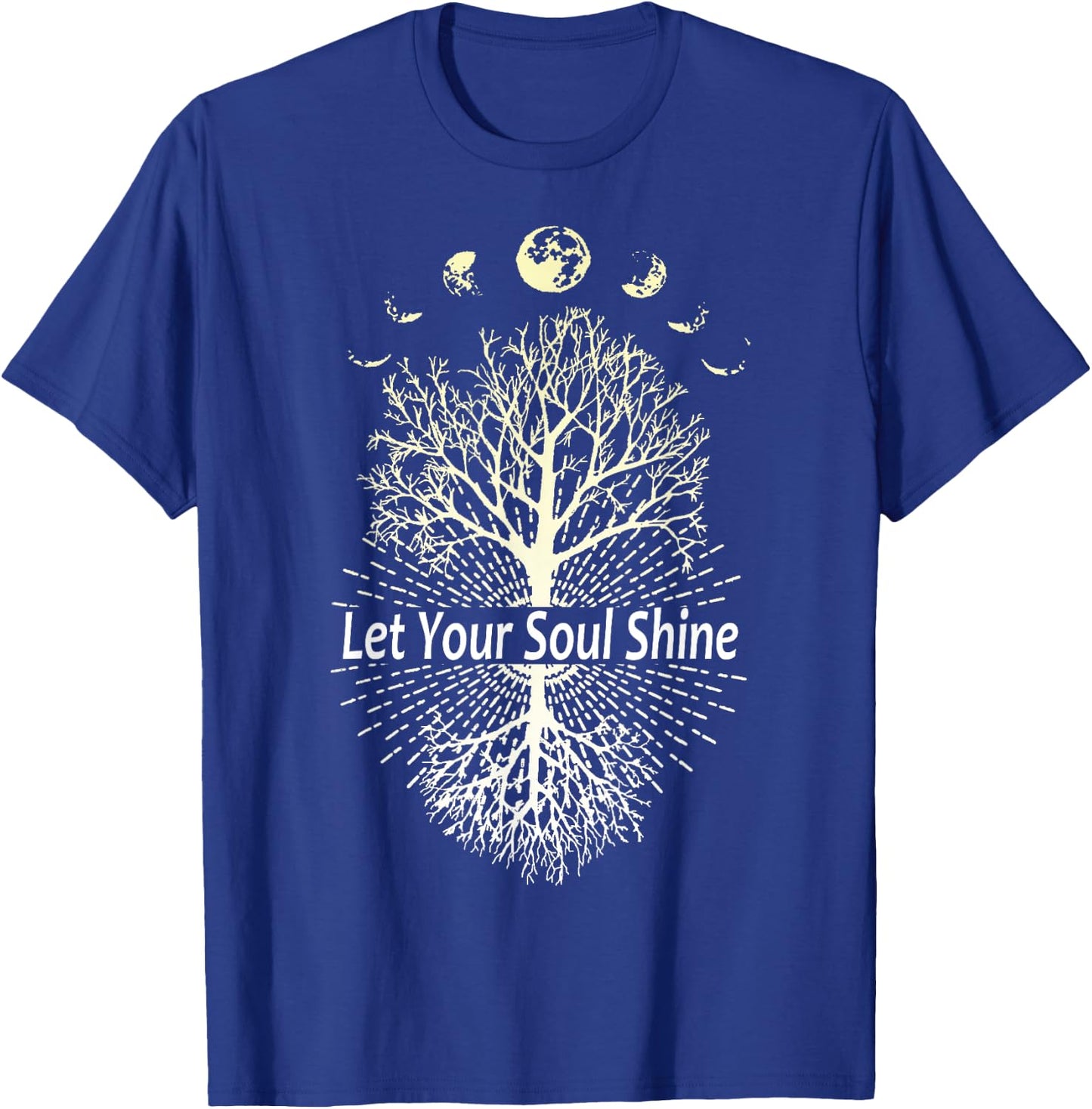 Phases of the Moon Let Your Soul Shine Tree T-Shirt - T-Shirt | Royal