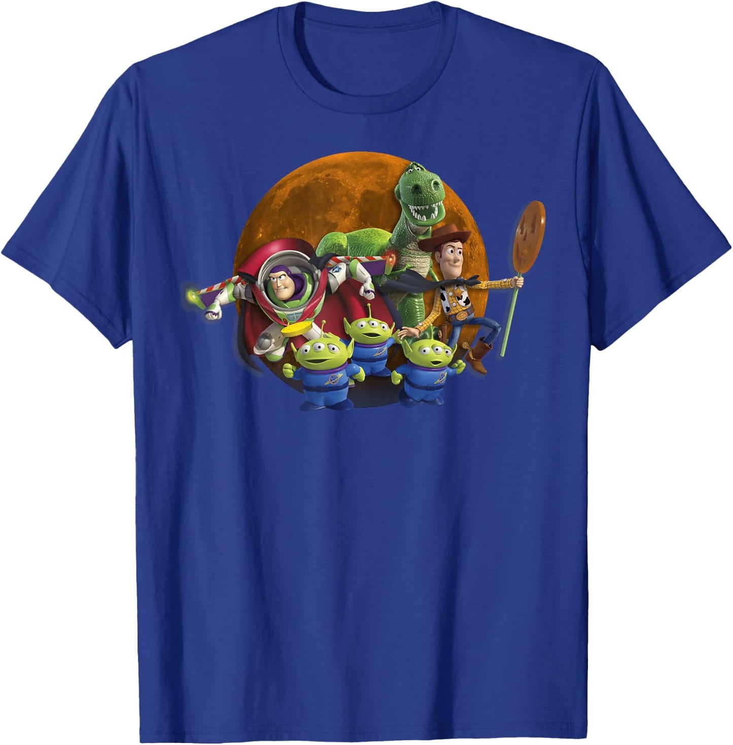 Disney Pixar Toy Story Halloween Moon Group T-Shirt - T-Shirt | Royal