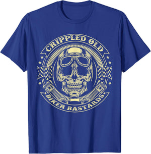 Crippled Old Biker Bastards T-Shirt - T-Shirt | Royal