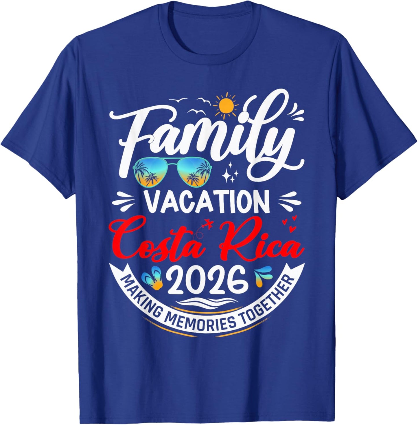 Family Vacation Costa Rica 2026 Matching Vacation 2026 T-Shirt - T-Shirt | Royal